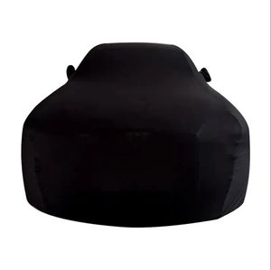 Design personnalisé avec logo et modèles anti-poussière velours élastique intérieur bâche de <span class=keywords><strong>voiture</strong></span> de qualité supérieure extensible - Product Image 5