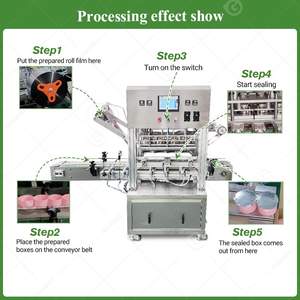 <b>Heat</b> Sealing Vasos Milk Tea Sealer Industrial Cup Full Automatic Bubba Glass Machine Paper Tray for Price - Product Image 5