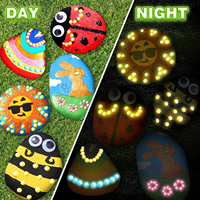 Peinture DIY Glow in the Dark River Rocks Kit de peinture Arts et artisanat pour enfants