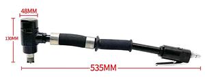 เครื่องขูดหินปูนแบบลม TY66139LV แรงสั่นสะเทือนต่ำ 3900 BPM ด้ามยาว หัวคาร์ไบด์ทังสเตนรูปตัวครูซิฟอร์ม ด้ามจับลดแรงสั่นสะเทือน IMPA 590384 - Product Image 2