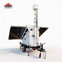 Remolque con Panel Solar Modelo 3400, 3 Paneles Solares de 400W, Batería MPPT de 800Ah para Uso en Exteriores, Obras de Construcción y Áreas Remotas
