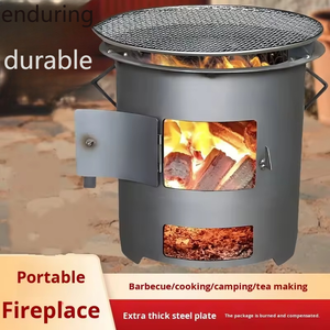 Estufas <span class=keywords><strong>de</strong></span> <span class=keywords><strong>leña</strong></span> y carbón multifunción para exteriores, para calentar té, cocinar y asar, ideales para camping y <span class=keywords><strong>chimeneas</strong></span>. - Product Image 4
