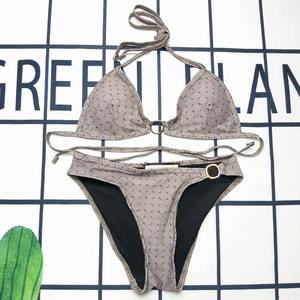 Ensemble bikini de luxe deux pièces à bretelles, avec tanga, séchage rapide, pour femme - Vente flash - Product Image 4