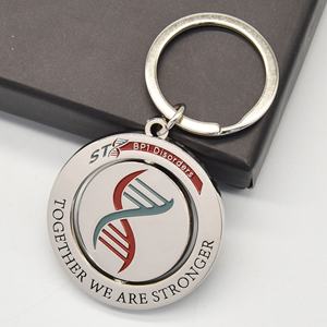 Llavero de Metal Personalizado de Alta Calidad con Diseño de Venta Caliente, Llavero Giratorio de Esmalte Suave y Duro para Promoción - Product Image 4