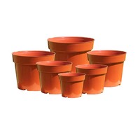 Pot Pembibitan Bibit Tanaman Plastik Hitam Luar Ruangan 2 3 4 5 6 7 8 10 12 Galon