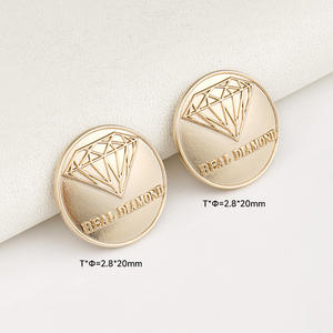 20Mm Zilveren Gravure Logo Metalen Naamplaatje Met Klinknagelfixatie Voor Portemonnees Tassen Handtassen - Product Image 5