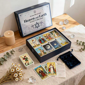 Fabrik-Großhandel Benutzerdefiniertes Logo Bedrucktes Klassisches <span class=keywords><strong>Tarot</strong></span>-Deck mit Anleitungsbuch Familienfreundlich Abgerundete Ecken Individuelles Design Papier-Spiel - Product Image 3