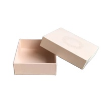 Boîte cadeau rigide rose personnalisée avec impression de logo, boîte d'emballage vide avec couvercle et base pour produits cosmétiques et soins de la peau