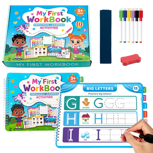 Cuaderno Reutilizable con Ranuras Mágicas para Práctica de Escritura, Libro de Actividades de Borrado en Seco, Cuadernos de Trabajo en Inglés, Fabricante de Materiales Educativos para Niños - Product Image 1