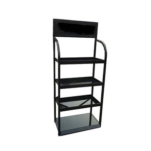 Espositore in metallo per negozio al dettaglio espositore per olio motore a 4 livelli per negozio di auto in vendita - Product Image 1