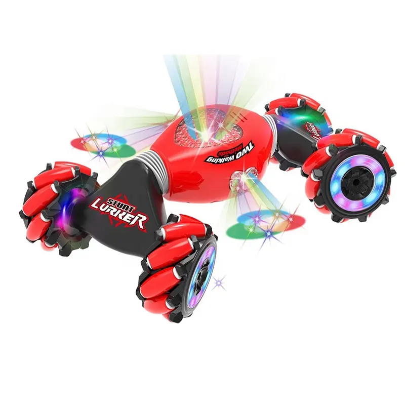 AMAZON HOT SELLING 2.4G REMOTE CONTROL HIGH SPEED DRIFT STUN CAR WITH LED LAMP IN WHEEL; R/C DRIFT DEFORMED TOY CAR