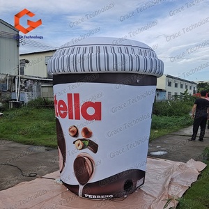 Nouveau modèle gonflable de la publicité de pot de <span class=keywords><strong>Nutella</strong></span> de conception pour la promotion - Product Image 4