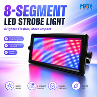 Lumière matricielle LED RGBW à 8 canaux avec contrôle DMX512, boîtier en plastique IP20, dimmable - Éclairage professionnel pour scène et discothèque