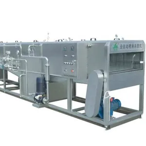 spraying water bottle cooling tunnel machine for juice filling production line