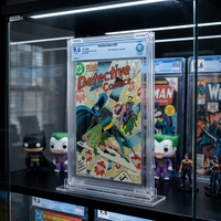 Industrielle Acryl-Comicbox mit kratzfestem Schiebedeckel für bewertete Graphic Novels und Großsammlungen