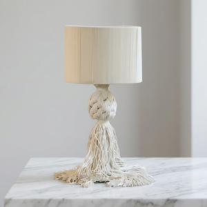 Lámpara Colgante Artesanal con Flecos de Colores, Lámpara de Mesa con Soporte, Tapiz de Macramé, Decoración de Pared, Arte para el Hogar, Decoración para Comedor - Product Image 5