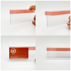 Siêu thị cửa hàng tạp hóa rõ ràng 39 Mét tự dính nhựa Kệ tag PVC nhãn chủ kệ giá dải - Product Image 6