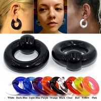 Anneau de perçage géant transparent en acrylique BCR 12G-00G, tunnel d'oreille, plug, dilatateur, piercing masculin pour mariage et fiançailles