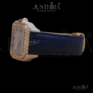 Premium Quality Luxury Moissanite Diamond Quartz <b>Watch</b> <b>Couple</b> Gift Stainless Steel Matching Wrist <b>Watch</b> Available For Sale - Product Image 2