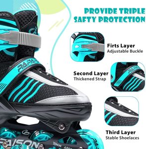 Sản phẩm mới <span class=keywords><strong>Inline</strong></span> Giày trượt giày cho trẻ em nhấp nháy Giày trượt con lăn giày cho trẻ em và người lớn để bán - Product Image 2