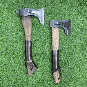 उच्च स्तर 1055 स्टील लकड़ी के हैंडल स्प्लिटिंग कुल्हाड़ी काटने के उत्तरजीविता के साथ कुल्हाड़ी हिकारी विकिंग कुल्हाड़ी - Product Image 5
