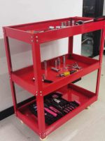 Armoire à outils mobile, chariot à roulettes en métal, chariot de poitrine avec roulettes pour atelier