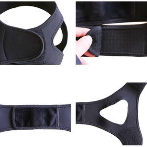 חדש אנטי סנוורה להפסיק נחירות רצועה הסנטר רצועה נגד לסת דום נשימה בשינה תמיכה שינה תמיכה כלי שינה חגורה מתכווננת - Product Image 5