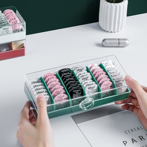 Boîte de rangement anti-poussière et élégante pour lentilles de contact, grande capacité, compartimentée, pour usage quotidien domestique - Product Image 2