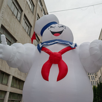 Homme guimauve gonflable Ghostbuster personnalisé, publicité gonflable, dessin animé gonflable