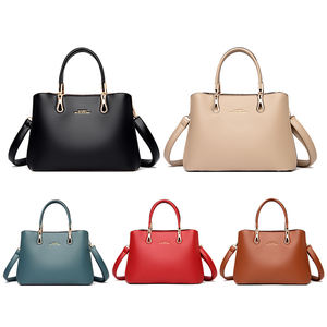 新しいデザインの袋メインPuレザーハンドバッグカスタマイズされたロゴトートバッグ女性のための女性のエレガントなハンドバッグ2024 - Product Image 5