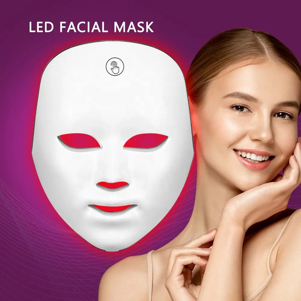 2024 חדש טרנדי טיפול באקנה טיפוח עור הפנים Led פוטון טיפול גמיש סיליקון טיפול באור אדום מסכת פנים מכשיר יופי
