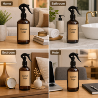 Moderner Maßgefertigter Glas-Raumspray Lufterfrischer mit Eigenem Logo für Hotel, Zuhause und Büro