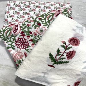 ผ้าฝ้ายพิมพ์ลายบล็อกพรีเมียม แบบเรียบ น้ำหนักเบา เป็นมิตรกับสิ่งแวดล้อม เหมาะสำหรับตัดเย็บเสื้อผ้า ลายดอกไม้ งานฝีมืออินเดีย - Product Image 6