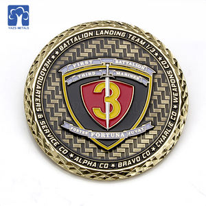 Chine fabricant direct haut de gamme personnalisé américain promotionnel Souvenir émail doux plaqué métal pièce de défi - Product Image 1