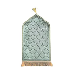Tapis de prière portable en Raschel 65x35cm, mini tapis de prière musulman compact pour le Hajj et <span class=keywords><strong>l</strong></span>'Omra, Sejadah <span class=keywords><strong>l</strong></span>éger pour le <span class=keywords><strong>voyage</strong></span> - Product Image 2