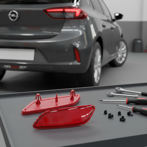 ตัวสะท้อนกันชนหลังด้านขวาเข้ากันได้กับ Opel Corsa F 2019 9829303880 OEM - Product Image 3