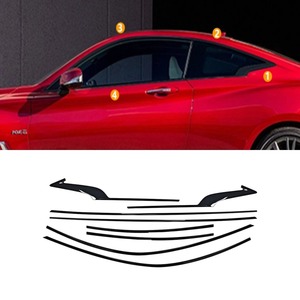 Bande décorative pour fenêtre de voiture, cadre de porte extérieur en acier inoxydable pour Infiniti Q60 2015-2022, Kit carrosserie, accessoires de voiture - Product Image 1