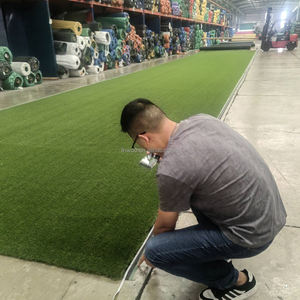 Groothandel Dikste C Gras Para Jardin Beesten Kunsttapijt Roll Indoor Outdoor Kunstgras Met Groene Pp Doek - Product Image 3