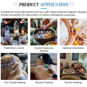 Tinh thể nguyên liệu tự nhiên sỏi đá quý đá thô tinh thể cho nhào lộn trang trí văn phòng nhà Reiki tinh thể chữa bệnh may mắn - Product Image 6