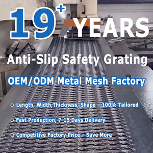 Kim cương Grip strut an toàn Grating đục chống trượt nhôm mạ kẽm dây thép lưới - Product Image 6