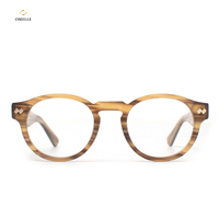 Nuevo Producto: Monturas de Gafas Redondas con Aro Metálico, Diseño Clásico Minimalista para Hombre y Mujer, Gafas Ópticas de Moda