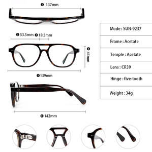 Sureader ヴィンテージ パイロット型 フルリム ブルーライトカットメガネ - 大人向けの丈夫なユニセックスファッションメガネ - Product Image 2