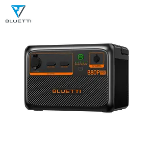 Açık için Bluetti B80P taşınabilir güç istasyonu depolama aküsü güneş pili 12v Dc 806wh