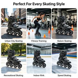 Patins à roulettes de slalom en fibre de carbone pour adultes, patins à roulettes de freestyle professionnels, roues en PU, cadre CNC, chaussures de patinage Ruidongle - Product Image 6