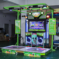 Pas cher Baby Bear Dance Revolution Arcade Game Machine Japonais Anglais Langue Fun Just Pump It Maquina De Baile Amusement Park