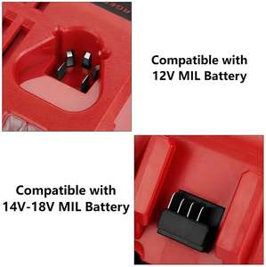 <span class=keywords><strong>Chargeur</strong></span> double port de remplacement pour batteries au lithium MIL 12V/14.4V/<span class=keywords><strong>18V</strong></span>, sortie 3A, protection contre les surcharges, entrée universelle - Product Image 5