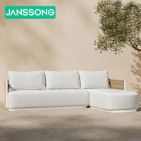 Meubles d'extérieur, chaise en corde tressée pour patio, canapé de terrasse, canapé de jardin, chaise longue de détente, ensemble de canapés modernes pour hôtel et jardin