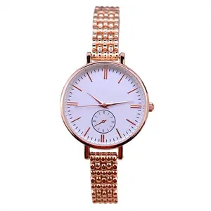 Montre-bracelet en alliage pour femmes, nouvelle collection, usine, bon marché, élégant et minimaliste, chaîne, pour filles