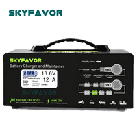 Chargeur de batterie universel réglable multi-usage 6V 8V 12V 24V 36V 48V pour batteries au plomb-acide, lithium et LiFePO4