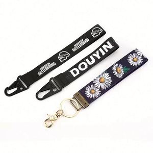 High Quality Motorcycle Car Key <b>Ring</b> Designer Tactical Key <b>Ring</b> Eagle Mouth <b>Clips</b> Jacquard Keychain Straps - Product Image 2